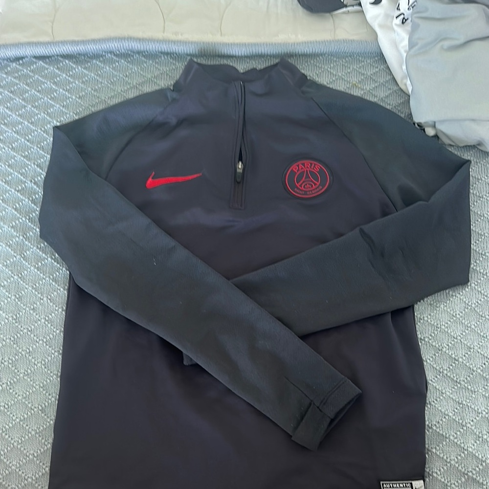 Nike Black and Red Hoodie